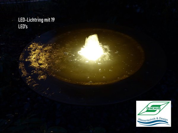 ECO-LED-Lichtring warmweiss speziell für Wasserschalen (SI 93934)