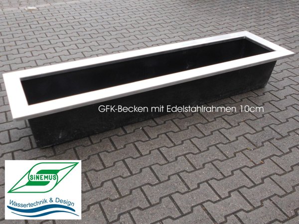 GFK-Becken rechteckig 140x70x35cm (SI 95222)